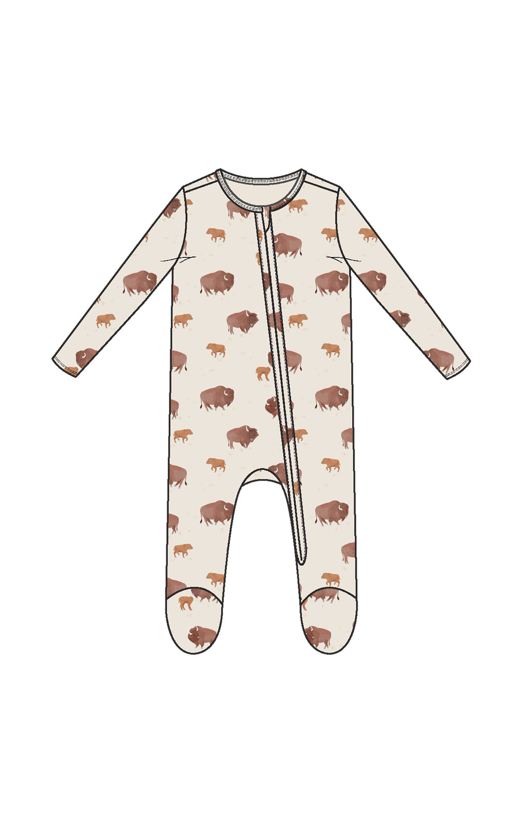 Bison Footie Sleeper