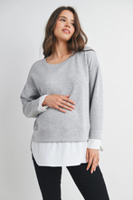 Load image into Gallery viewer, Layla Twofer Pullover Top
