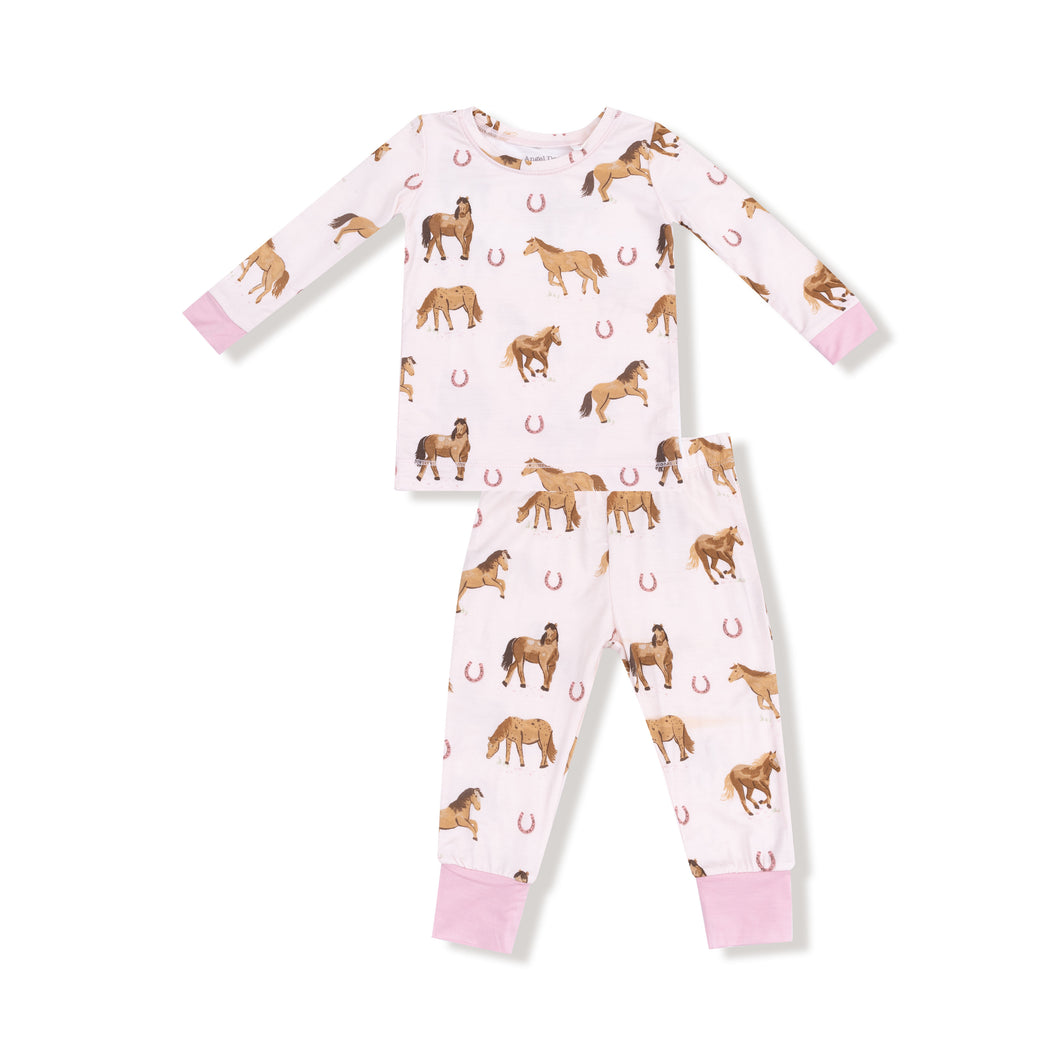 Pink Horses PJ Set