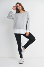 Load image into Gallery viewer, Layla Twofer Pullover Top
