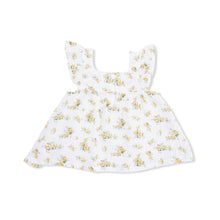 Load image into Gallery viewer, Sunshine Roses Pinafore &amp; Bloomer
