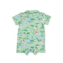 Load image into Gallery viewer, Golf Oasis Animals Polo Romper
