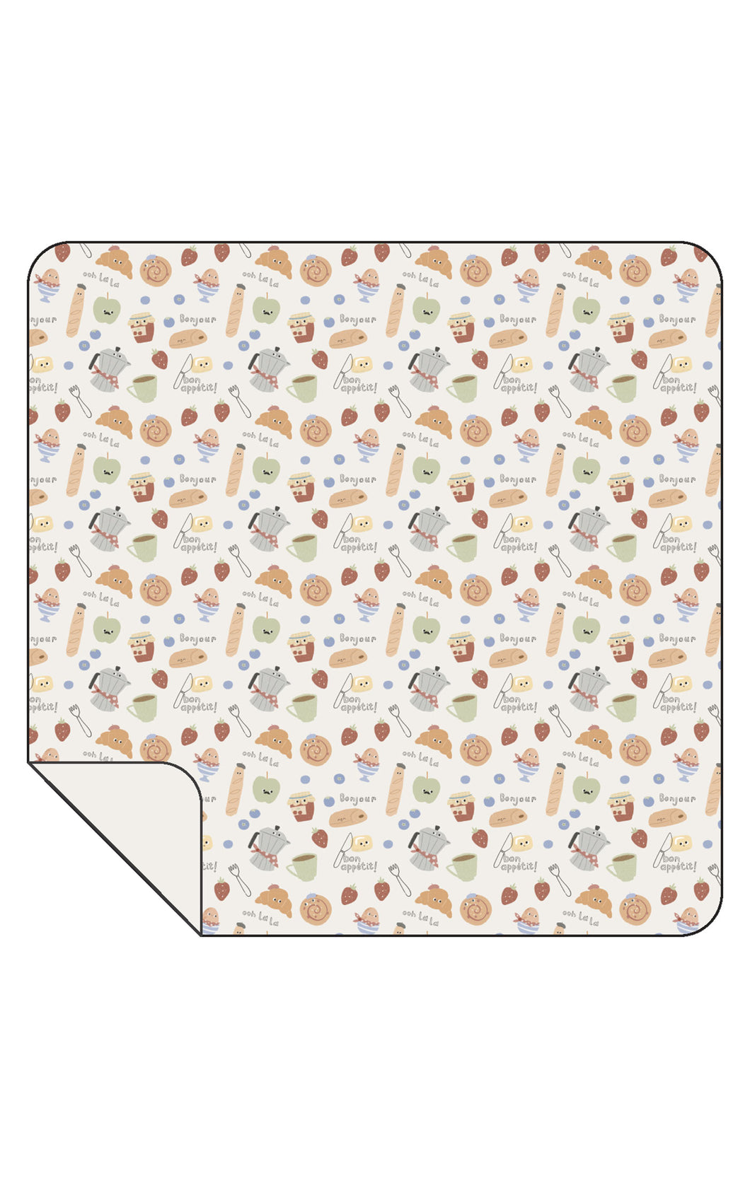 Bonjour Breakfast Swaddle Blanket