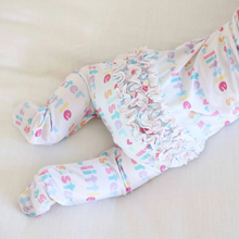 Load image into Gallery viewer, Little Sister Ruffle Footie Sleeper
