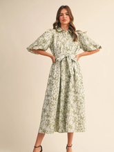 Load image into Gallery viewer, Sonja Bubble Sleeve Midi Dress
