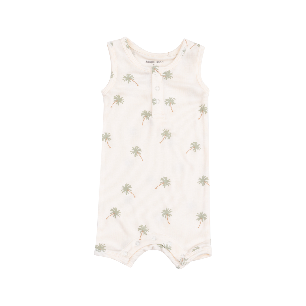 Palm Trees Shortie Romper