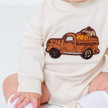 Load image into Gallery viewer, Fall Truck Patch Romper
