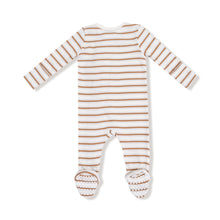Load image into Gallery viewer, Vintage Stripe Footie Sleeper
