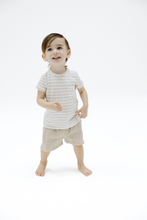 Load image into Gallery viewer, Stripe Oxford Tan Tee &amp; Short
