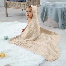 Load image into Gallery viewer, 9 Layer  Baby Hooded Towel

