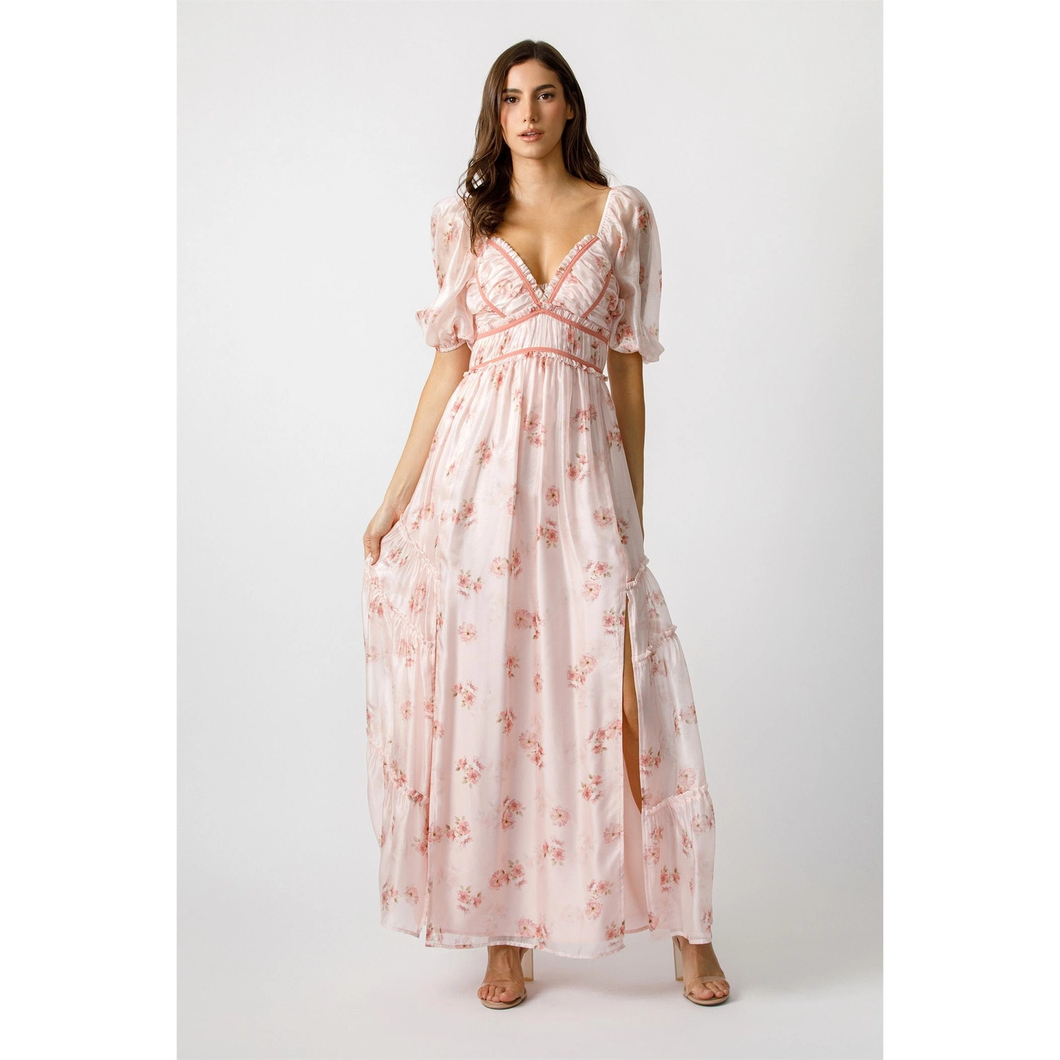 Natalie Pink Floral Dress