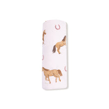 Load image into Gallery viewer, Pink Horse Swaddle
