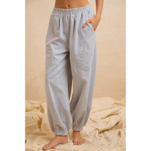 Load image into Gallery viewer, Twill Striped Diagonal Patch Pants
