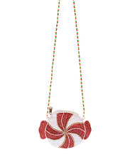 Load image into Gallery viewer, Peppermint Candy Beaded Bag
