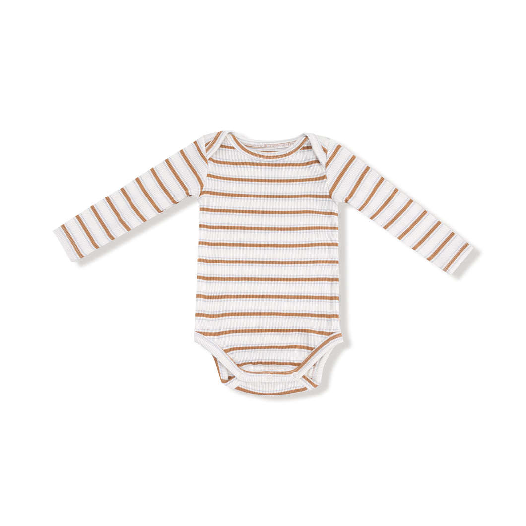 Vintage Stripe Brown Bodysuit