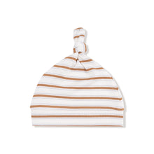 Load image into Gallery viewer, Brown Vintage Stripe Knotted Hat
