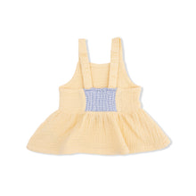 Load image into Gallery viewer, Yellow Peplum Tank &amp; Pant Set
