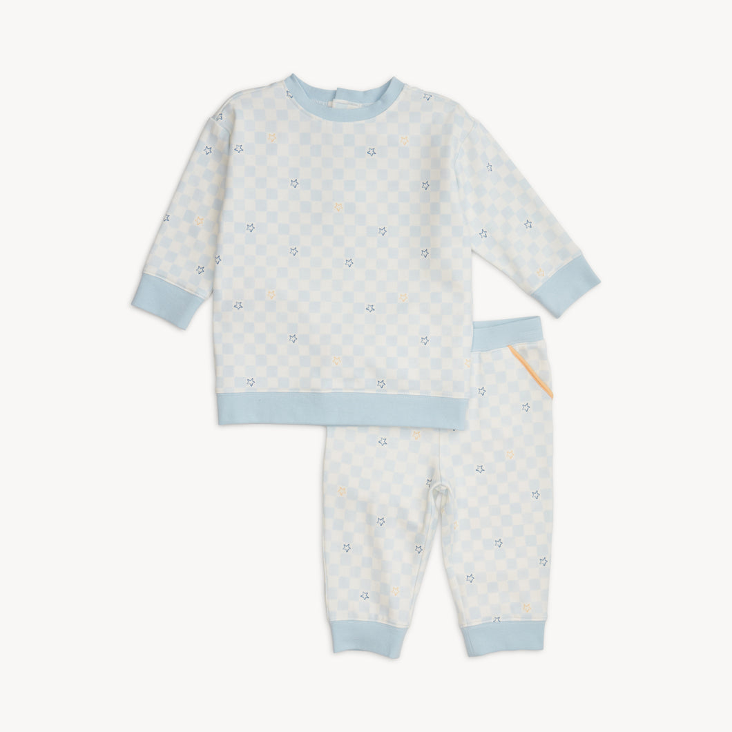 Checkered Star Sweat Set