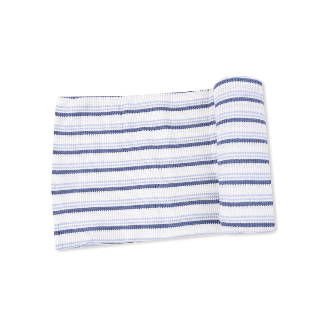 Blue Vintage Stripe Swaddle