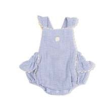 Load image into Gallery viewer, Lemon Gingham Romper
