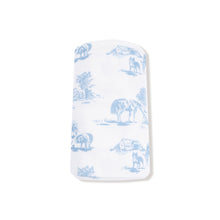 Load image into Gallery viewer, Blue Farm Toile Swaddle
