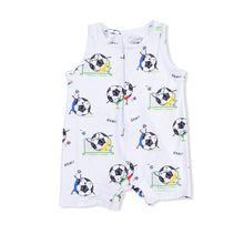 Load image into Gallery viewer, Soccer Balls Playing Soccer Romper
