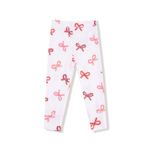 Load image into Gallery viewer, Candy Cane Bows PJ Set

