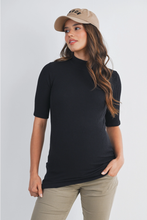 Load image into Gallery viewer, Leah Ribbed Mock Neck Top
