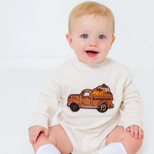 Load image into Gallery viewer, Fall Truck Patch Romper
