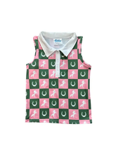 Load image into Gallery viewer, Checkered Horse Polo Shirt
