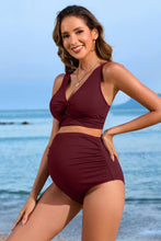 Load image into Gallery viewer, Maeve Ribbed Twist Front Cutout Bikini

