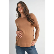 Load image into Gallery viewer, Luann Side Button Sweater
