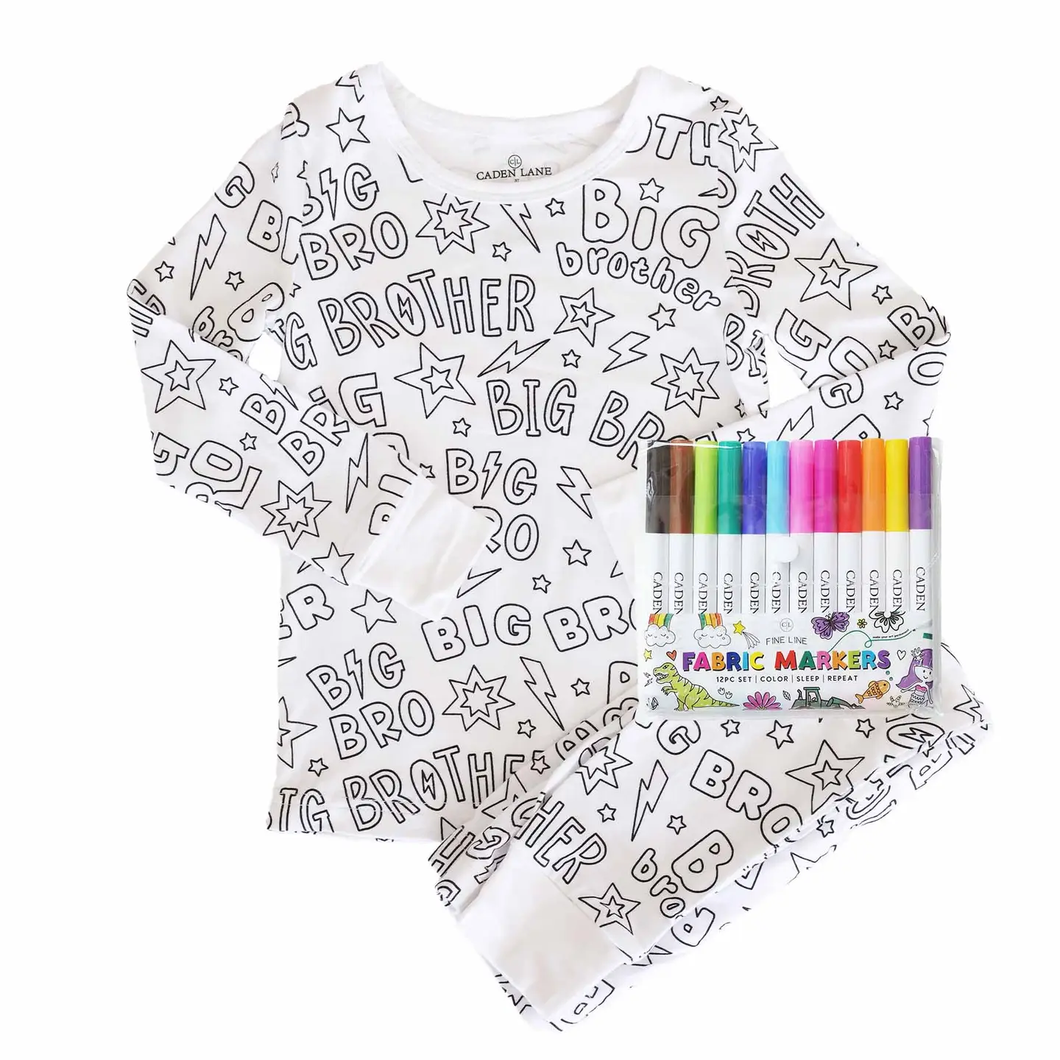 Big Bro Colorable PJ Set