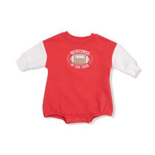 Load image into Gallery viewer, Red Varsity Football Romper
