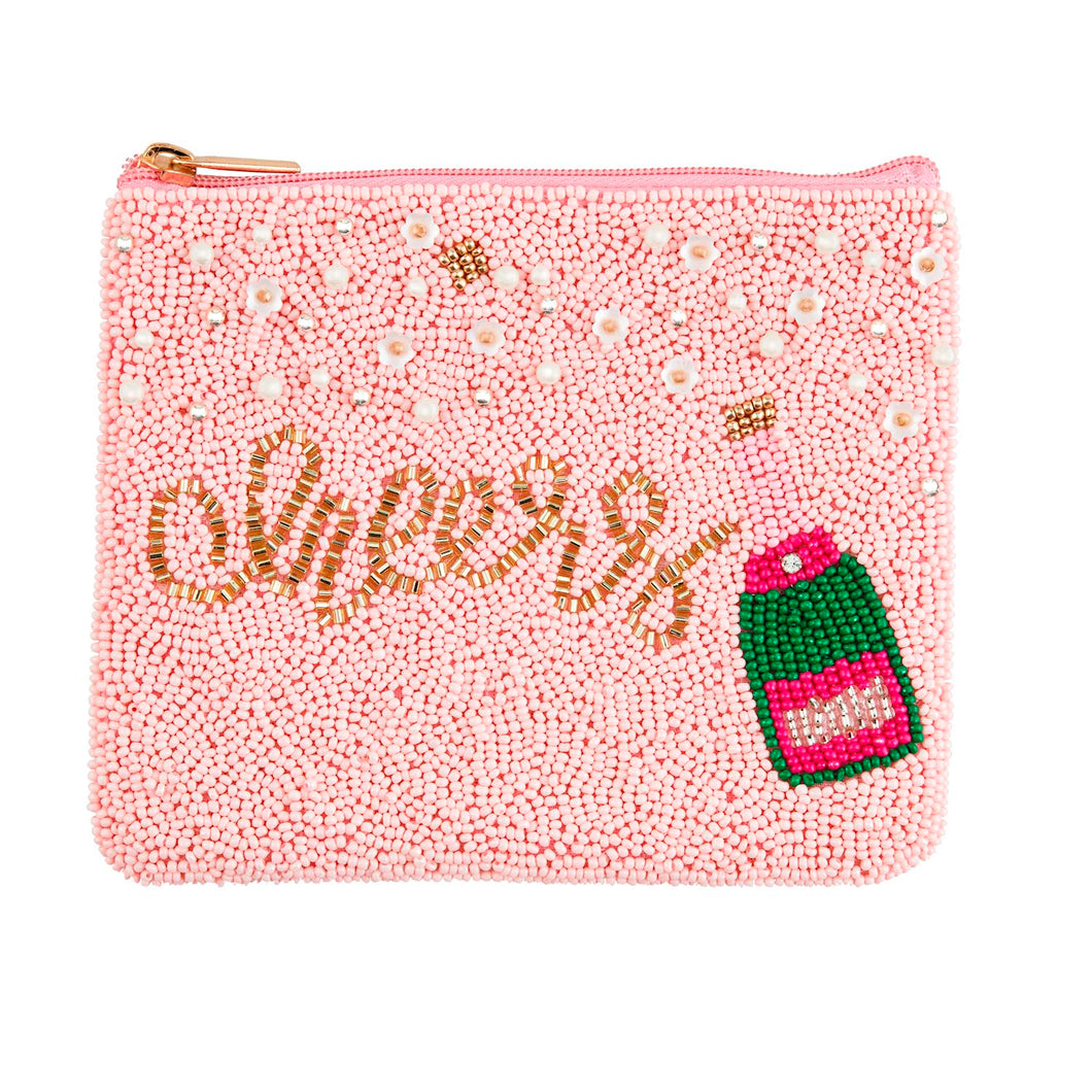 Cheers Beaded Pouch