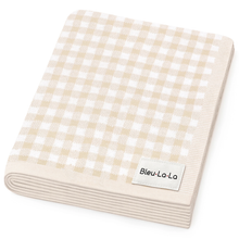 Load image into Gallery viewer, Plaid Luxury Cotton Swaddle Receiving Blanket

