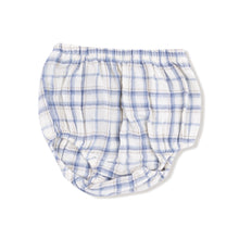 Load image into Gallery viewer, Blue Plaid Dress &amp; Diaper Cover
