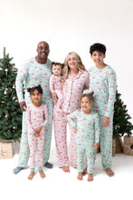 Load image into Gallery viewer, Golfing Mrs. Claus &amp; Elves PJ Set
