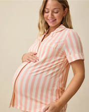 Load image into Gallery viewer, Sunset Pink Stripe PJ Set
