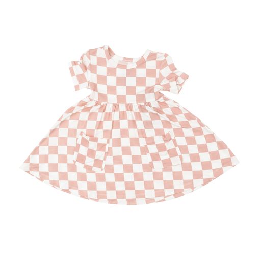 Pink Checkerboard Dress