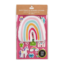 Load image into Gallery viewer, Rainbow Ouch Pouch &amp; Sticker Set
