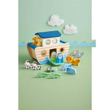 Load image into Gallery viewer, Noah&#39;s Ark Shape Sorter Set
