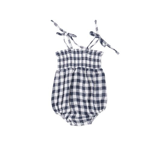 Navy Gingham Bubble