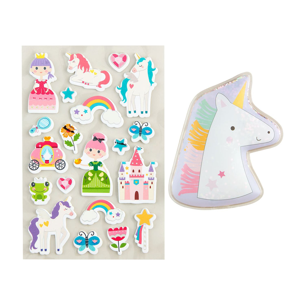 Unicorn Ouch Pouch & Sticker Set