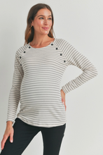 Load image into Gallery viewer, Striped Maternity/Nursing Top
