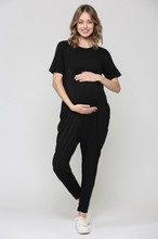 Load image into Gallery viewer, Breanna Keyhole Back Maternity Jumpsuit
