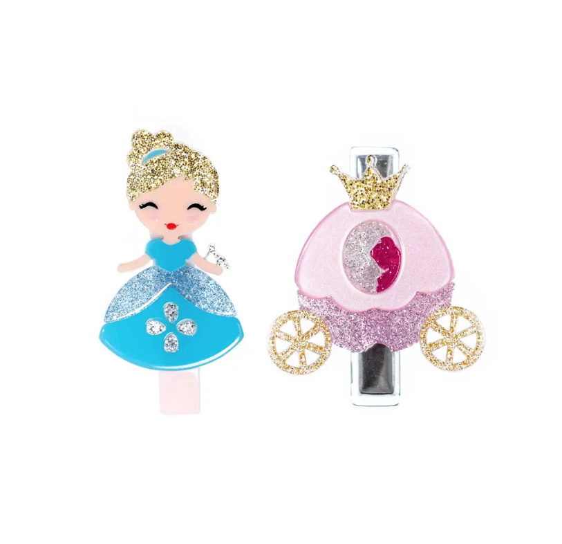 Blue Doll & Carriage Clips