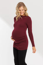 Load image into Gallery viewer, Modal Boat Neck Maternity Top
