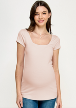 Load image into Gallery viewer, Liv Square Neck Maternity Top
