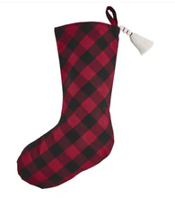Load image into Gallery viewer, Red Buffalo Plaid Stocking

